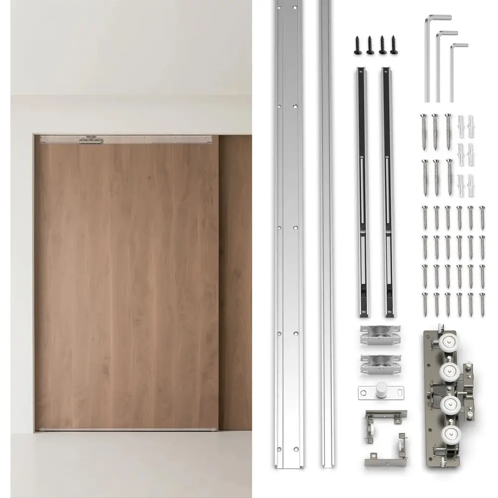 Новый комплект фурнитуры для раздвижных дверей сарая для тяжелых условий эксплуатации, 30–59 дюймов, настенный монтаж, плавное закрытие, тихая работа, простота установки
Новый комплект фурнитуры для раздвижных дверей сарая для тяжелых условий эксплуатации, 30–59 дюймов, настенный монтаж, плавное закрытие, тихая работа, простота установки