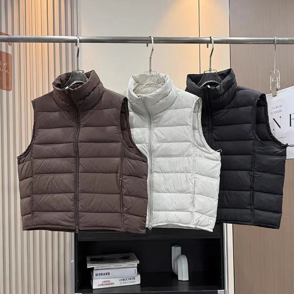 Women's Loose Fit Quilted Warm Stand Collar down Vest Winter Outerwear Comfortable Breathable Lightweight Padded Jacket
Women's Loose Fit Quilted Warm Stand Collar down Vest Winter Outerwear Comfortable Breathable Lightweight Padded Jacket