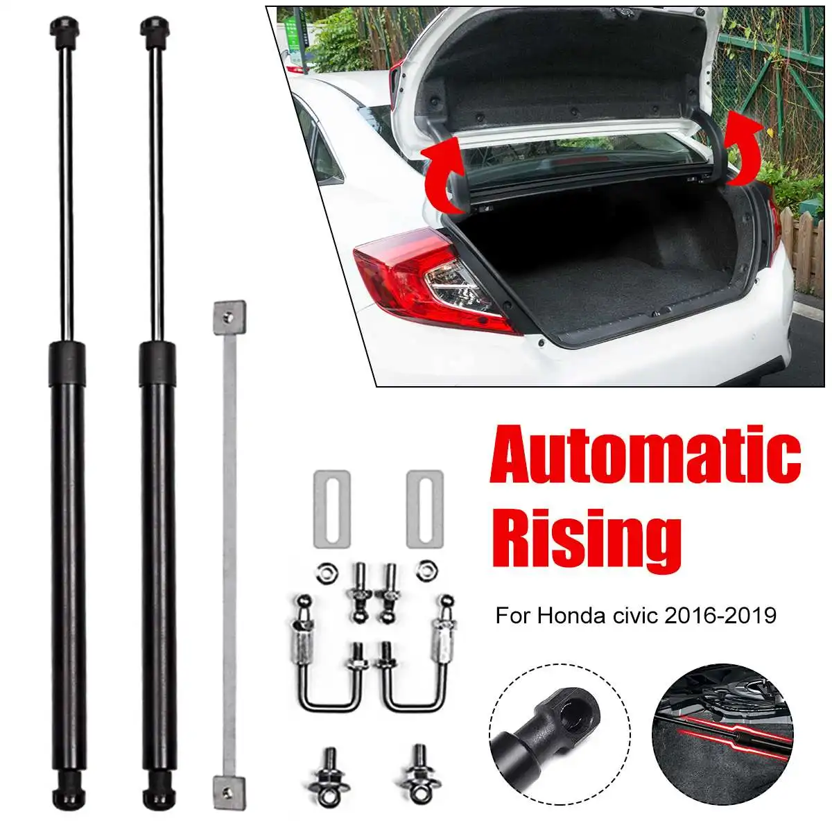 Черные газовые стойки 2 шт., амортизационные стойки, подходят для Honda Civic Sedan 4-Door 2016-2020, передний амортизатор
Черные газовые стойки 2 шт., амортизационные стойки, подходят для Honda Civic Sedan 4-Door 2016-2020, передний амортизатор