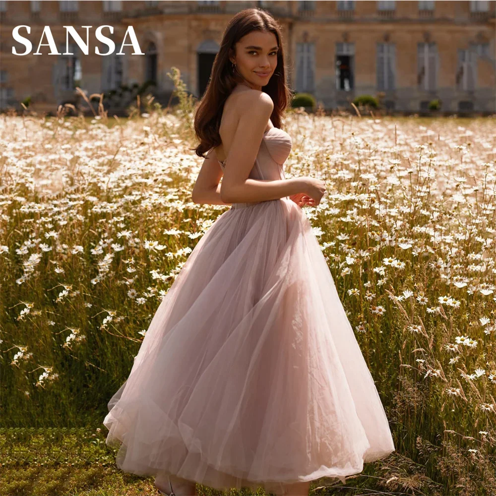 Sansa Pink Off Shoulder Tulle Prom Dress Elegant Simple Sleeveless A-line Vestidos De Noche Ankle Length Graduation Ball Dress
Sansa Pink Off Shoulder Tulle Prom Dress Elegant Simple Sleeveless A-line Vestidos De Noche Ankle Length Graduation Ball Dress