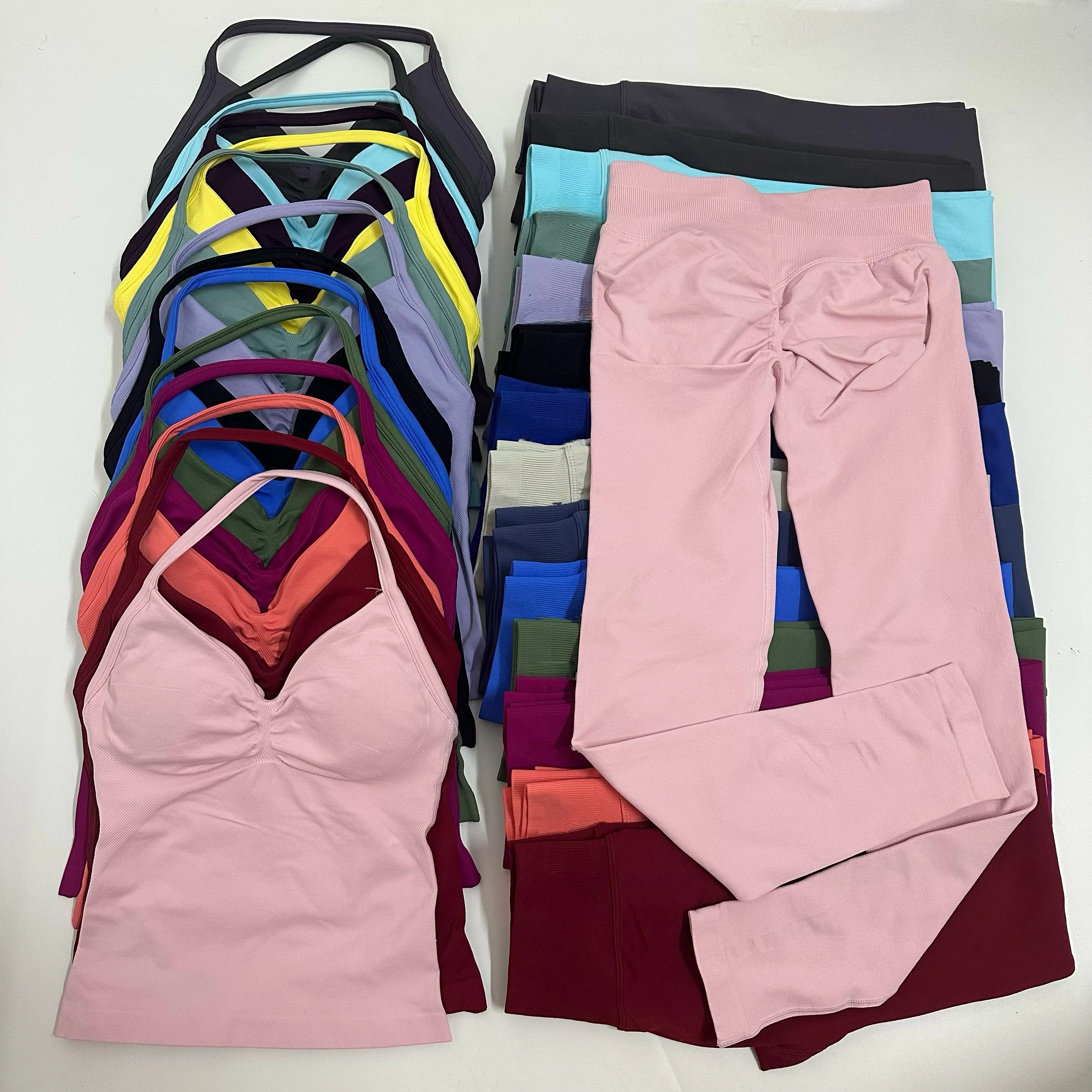 2 Pieces Set Yoga Leggings Set Women Backless Tank Tops High Waist Scrunch Gym Suit Fitness Clothes Outfit Yoga Set
2 Pieces Set Yoga Leggings Set Women Backless Tank Tops High Waist Scrunch Gym Suit Fitness Clothes Outfit Yoga Set