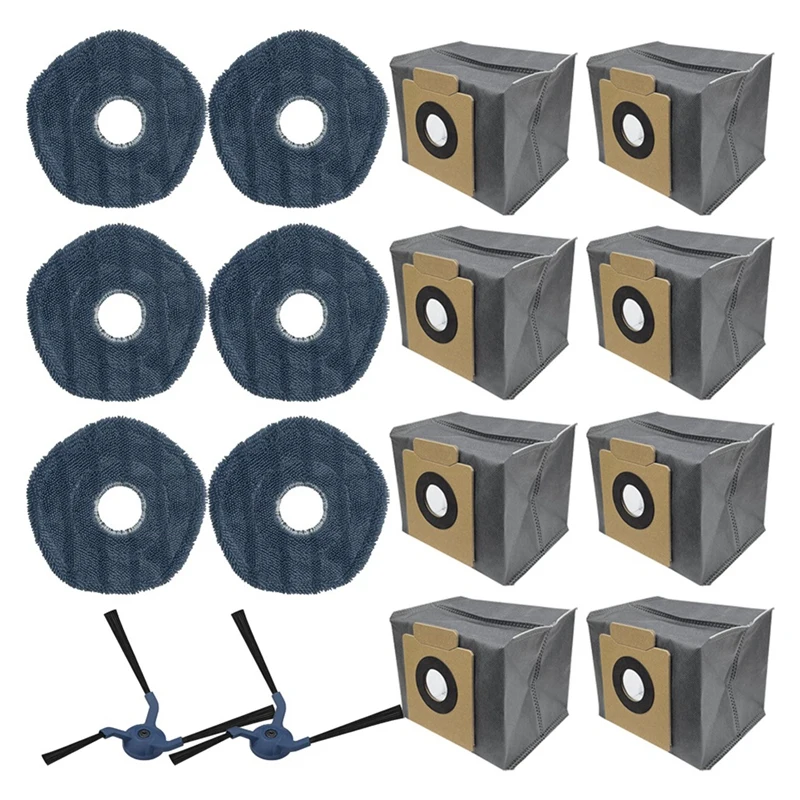 AA51 Replacement Parts Kit For Eufy X10 Pro Omni Robot Vacuums Cleaner,8 Dust Bags,6 Mop Cloths,2 Side Brushes
AA51 Replacement Parts Kit For Eufy X10 Pro Omni Robot Vacuums Cleaner,8 Dust Bags,6 Mop Cloths,2 Side Brushes