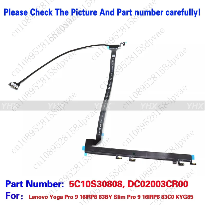 GYX New For Yoga Pro 9 16IRP8 83BY Slim Pro 9 16IRP8 83C0 KYG85 Camera Webcam Cable.
GYX New For Yoga Pro 9 16IRP8 83BY Slim Pro 9 16IRP8 83C0 KYG85 Camera Webcam Cable.