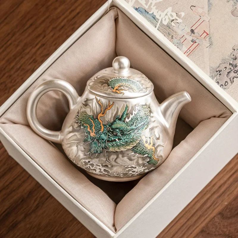 170ML Qinglong Hand Painted Lver Pearl-shaped Pot Teapot Household High-end Chinese Kung Fu Tea Set Outdoor Picnic Travel TeaSet
170ML Qinglong Hand Painted Lver Pearl-shaped Pot Teapot Household High-end Chinese Kung Fu Tea Set Outdoor Picnic Travel TeaSet