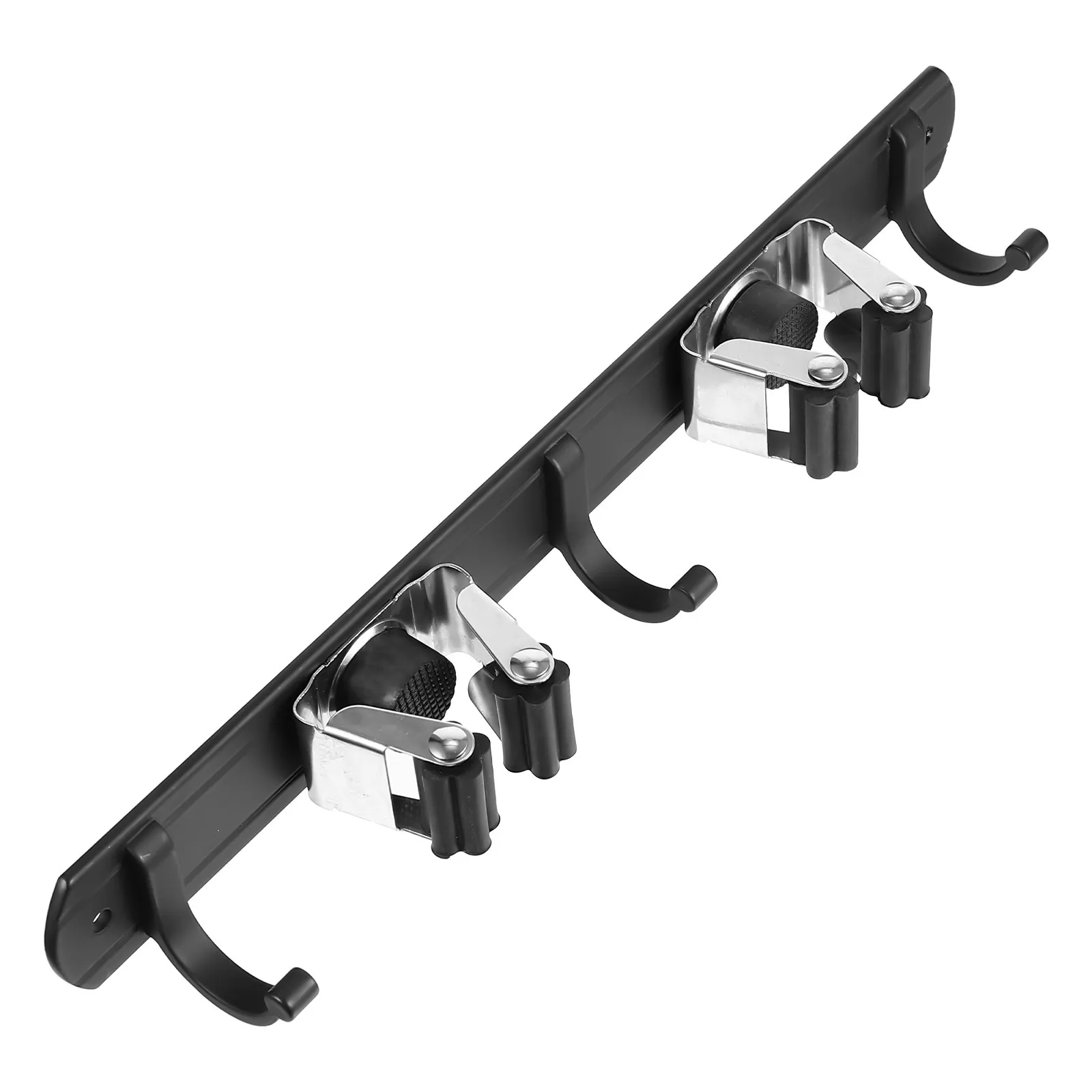 Heavy Duty Space Aluminum Wall Mount Mop and Broom Holder with 2 Slots 4 Hooks for Garage Garden Kitchen Laundry Office
Heavy Duty Space Aluminum Wall Mount Mop and Broom Holder with 2 Slots 4 Hooks for Garage Garden Kitchen Laundry Office