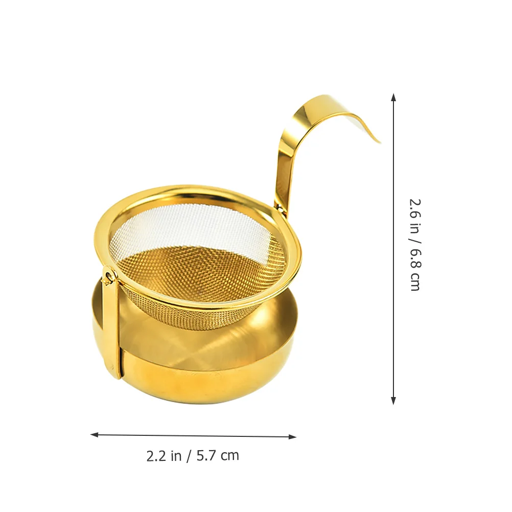Stainless Steel Tea Strainer Mesh Filter Drainage 1Pc Mini Size Golden Color Healthy Eco Friendly Kitchen Gadgets
Stainless Steel Tea Strainer Mesh Filter Drainage 1Pc Mini Size Golden Color Healthy Eco Friendly Kitchen Gadgets