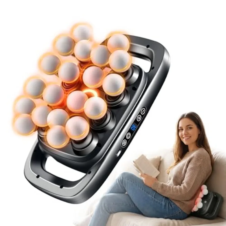 20 Head Massage Gun Deep Tissue, Percussion Back Massage Tool with 3 Modes and 30 Adjustable Intensity Levels, Handheld Electri
20 Head Massage Gun Deep Tissue, Percussion Back Massage Tool with 3 Modes and 30 Adjustable Intensity Levels, Handheld Electri