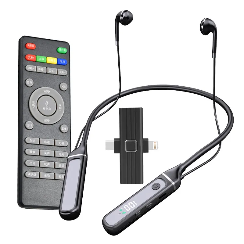 Luxmoc Bluetooth гарнитура для прямой трансляции Встроенная звуковая карта наушники K-Song шумоподавление прямой трансляции подвесные шейные наушники
Luxmoc Bluetooth гарнитура для прямой трансляции Встроенная звуковая карта наушники K-Song шумоподавление прямой трансляции подвесные шейные наушники