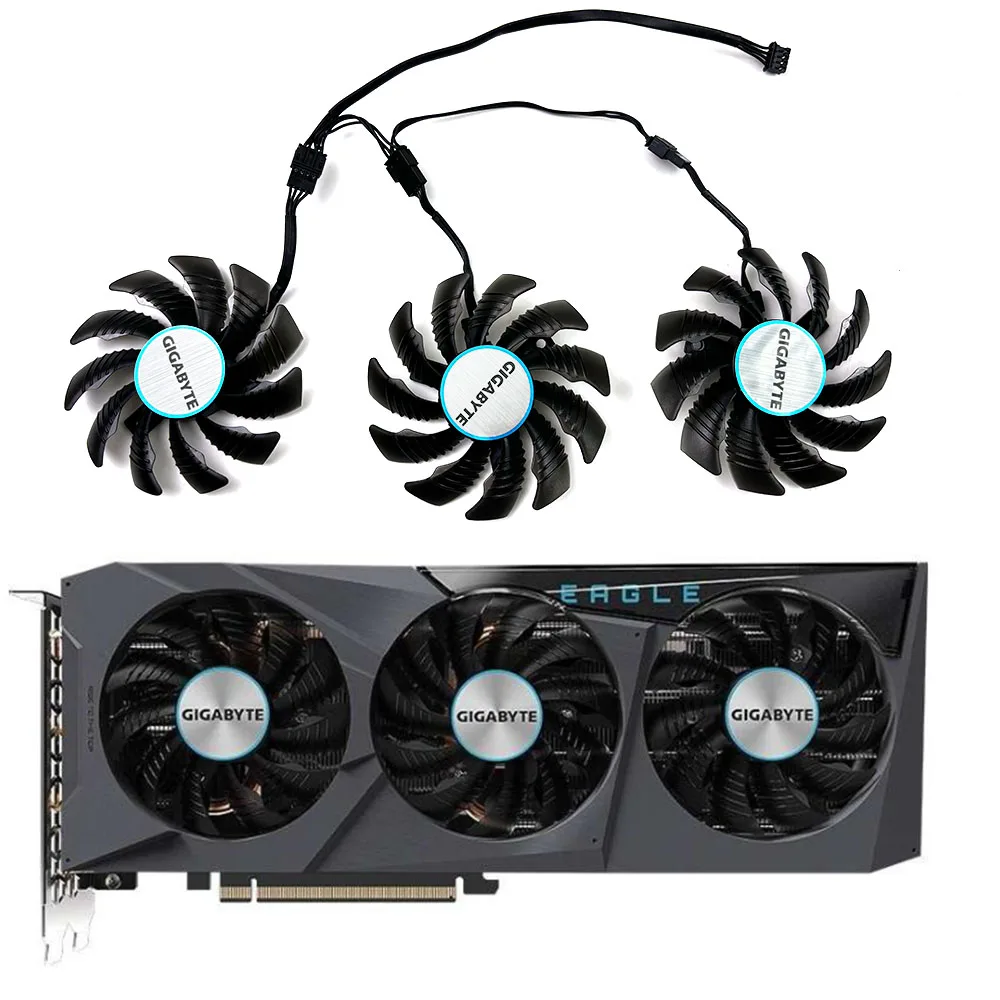 NEW 78MM Cooler Fan Replacement For Gigabyte Radeon RX 6600 6700 XT GeForce RTX 3070 Ti EAGLE Graphics Video Card Cooling Fans
NEW 78MM Cooler Fan Replacement For Gigabyte Radeon RX 6600 6700 XT GeForce RTX 3070 Ti EAGLE Graphics Video Card Cooling Fans