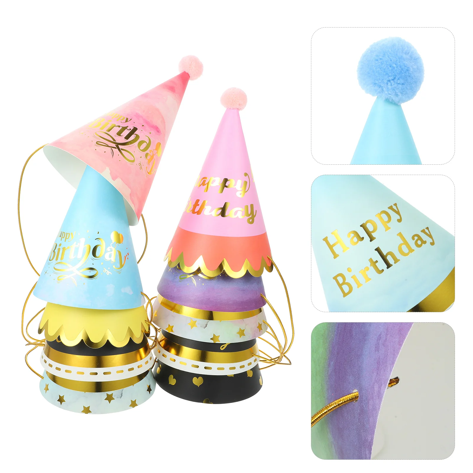 10 Pcs Children Birthday Party Hats Paper Cone Random Color Lightweight Comfortable One Size Fits Most Kids Adults Festive
10 Pcs Children Birthday Party Hats Paper Cone Random Color Lightweight Comfortable One Size Fits Most Kids Adults Festive