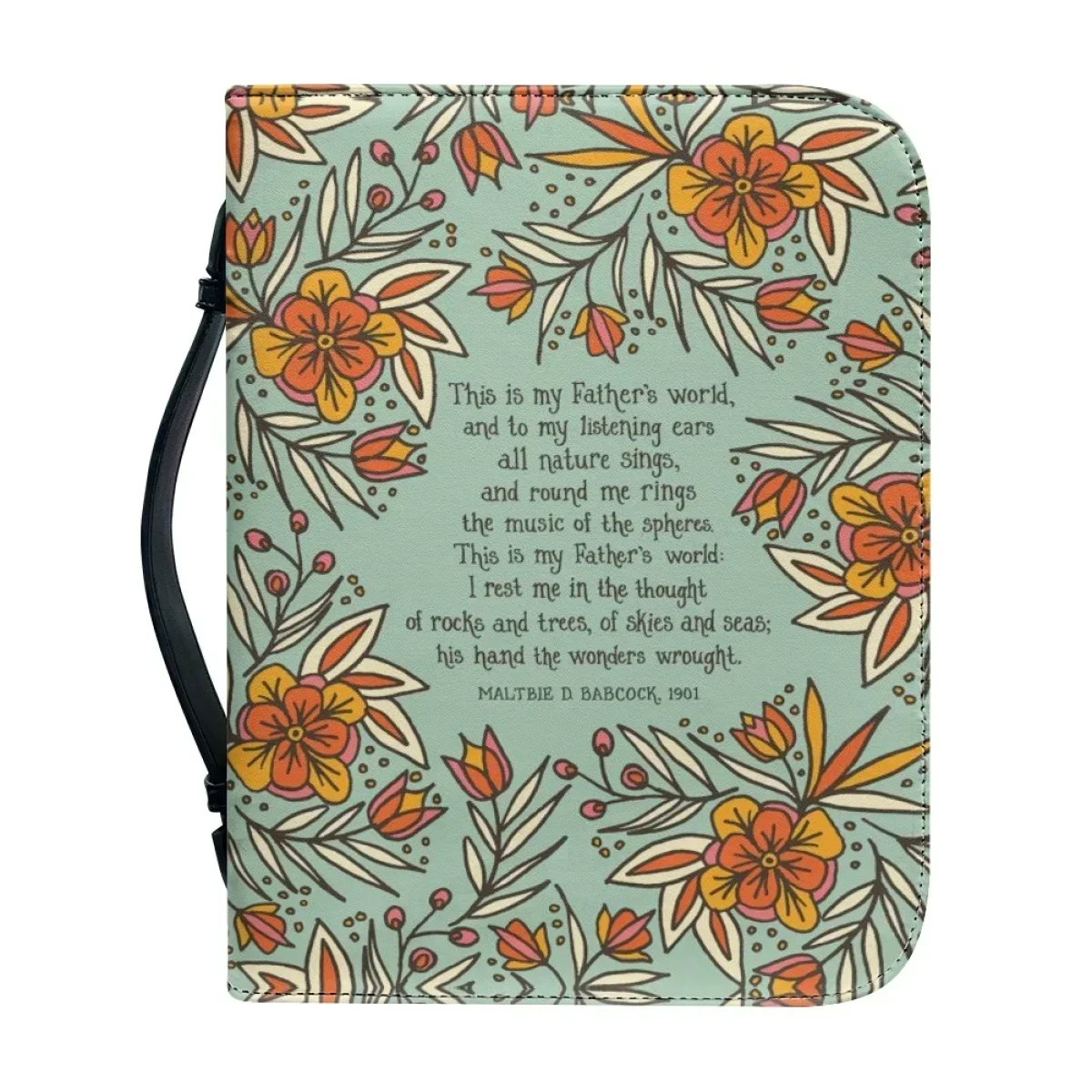 Leather Bible Bag for Women Bible Hymns Print Handbags Zippered Handle Study Book Holy Storage Boxes Exquisite Bible Storage Bag
Leather Bible Bag for Women Bible Hymns Print Handbags Zippered Handle Study Book Holy Storage Boxes Exquisite Bible Storage Bag
