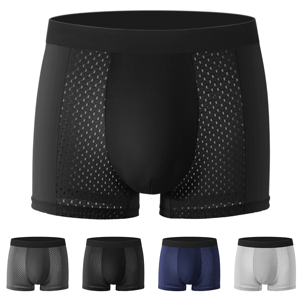Men Solid Color Mesh Breathable Underwear Underpants Panties Boxershorts Trunks
Men Solid Color Mesh Breathable Underwear Underpants Panties Boxershorts Trunks