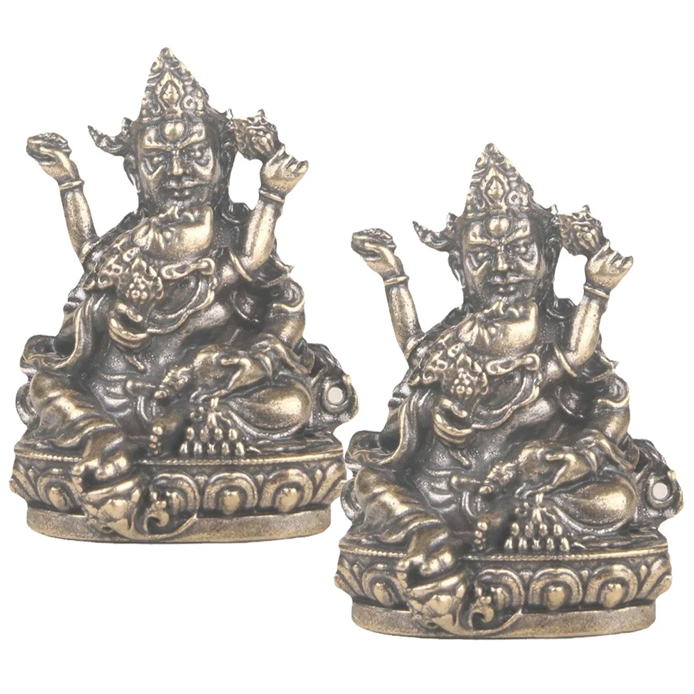 2pcs Brass God of Wealth Statue Retro Desktop Decoration nament Durability Craft Figurine
2pcs Brass God of Wealth Statue Retro Desktop Decoration nament Durability Craft Figurine
