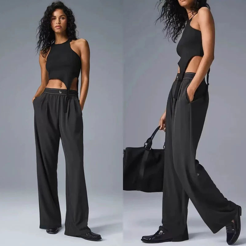 2025 Women's Sport Yoga Pants Casual Pants Elegant Slimming Wide Leg Straight Leg Pants Simple Fashion Solid High Waist Trousers
2025 Women's Sport Yoga Pants Casual Pants Elegant Slimming Wide Leg Straight Leg Pants Simple Fashion Solid High Waist Trousers
