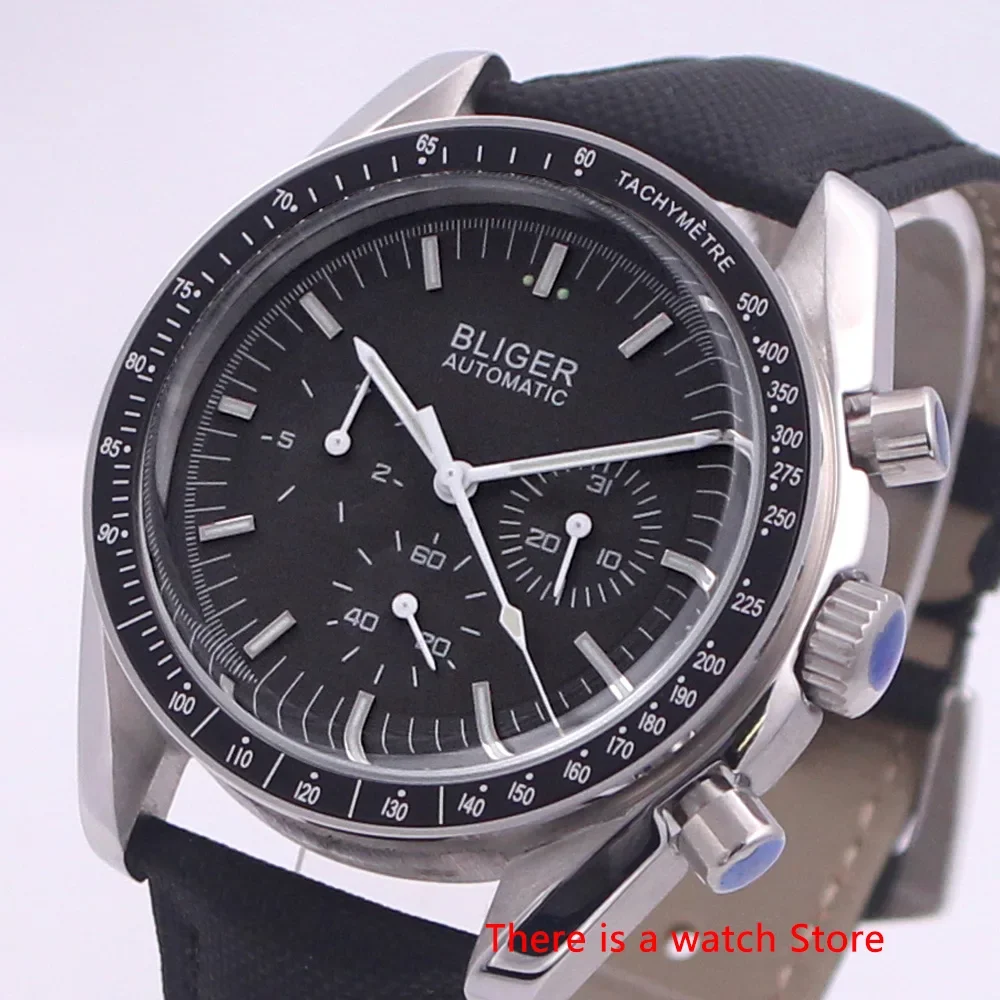 Bliger 40mm Men's Watch Leather Strap Date & Week Function Luminous Waterproof Automatic Mechanical Sport Wristwatch Men
Bliger 40mm Men's Watch Leather Strap Date & Week Function Luminous Waterproof Automatic Mechanical Sport Wristwatch Men