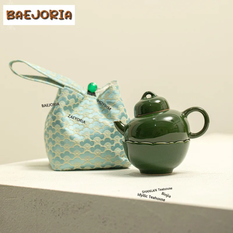 Emerald Green Travel Tea Set Kit Boutique 1 Pot 1 Cup Tea Brewing Organizer Portable Outdoor Stock Bags Accessories Ornaments
Emerald Green Travel Tea Set Kit Boutique 1 Pot 1 Cup Tea Brewing Organizer Portable Outdoor Stock Bags Accessories Ornaments