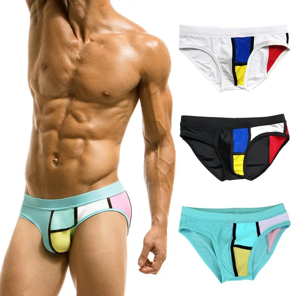 

Men Swim Bikni Colorful Swim Briefs Trunks Unerwear Sexy Swimwear Beach Surf Shorts Swimsuit Bathing Suit Sunga Panties
