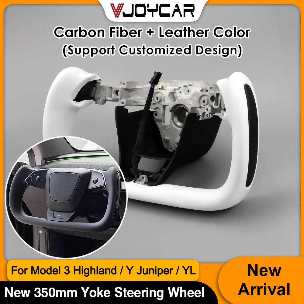 Руль Vjoycar с индивидуальной настройкой, опционально с карбоновым волокном, 350 мм, для Tesla New Y Juniper 3 Highland, с подогревом, гоночный руль
Руль Vjoycar с индивидуальной настройкой, опционально с карбоновым волокном, 350 мм, для Tesla New Y Juniper 3 Highland, с подогревом, гоночный руль