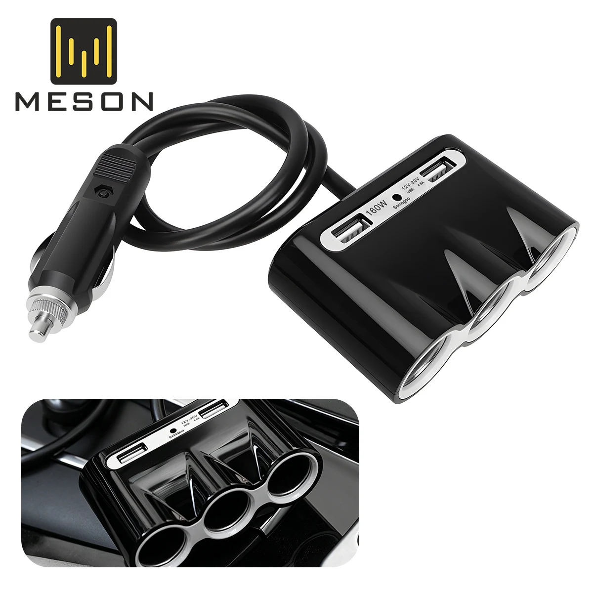 3 in 1 USB Socket 120W Car Cigarette Lighter Splitter 12V 24V Fast Charger Phone Power Adapter for Car DVR GPS Dashcam
3 in 1 USB Socket 120W Car Cigarette Lighter Splitter 12V 24V Fast Charger Phone Power Adapter for Car DVR GPS Dashcam