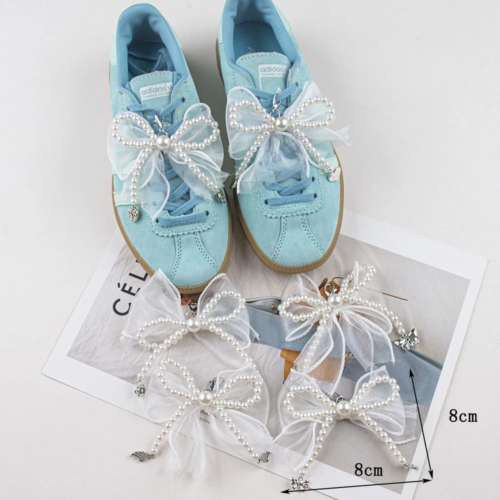 Girl Pearl Bow Lace Shoe Decoration Shoe Lace Charms for Sneakers Y2K Sweet Premium Decorative Shoes Charm Laces Accessories
Girl Pearl Bow Lace Shoe Decoration Shoe Lace Charms for Sneakers Y2K Sweet Premium Decorative Shoes Charm Laces Accessories