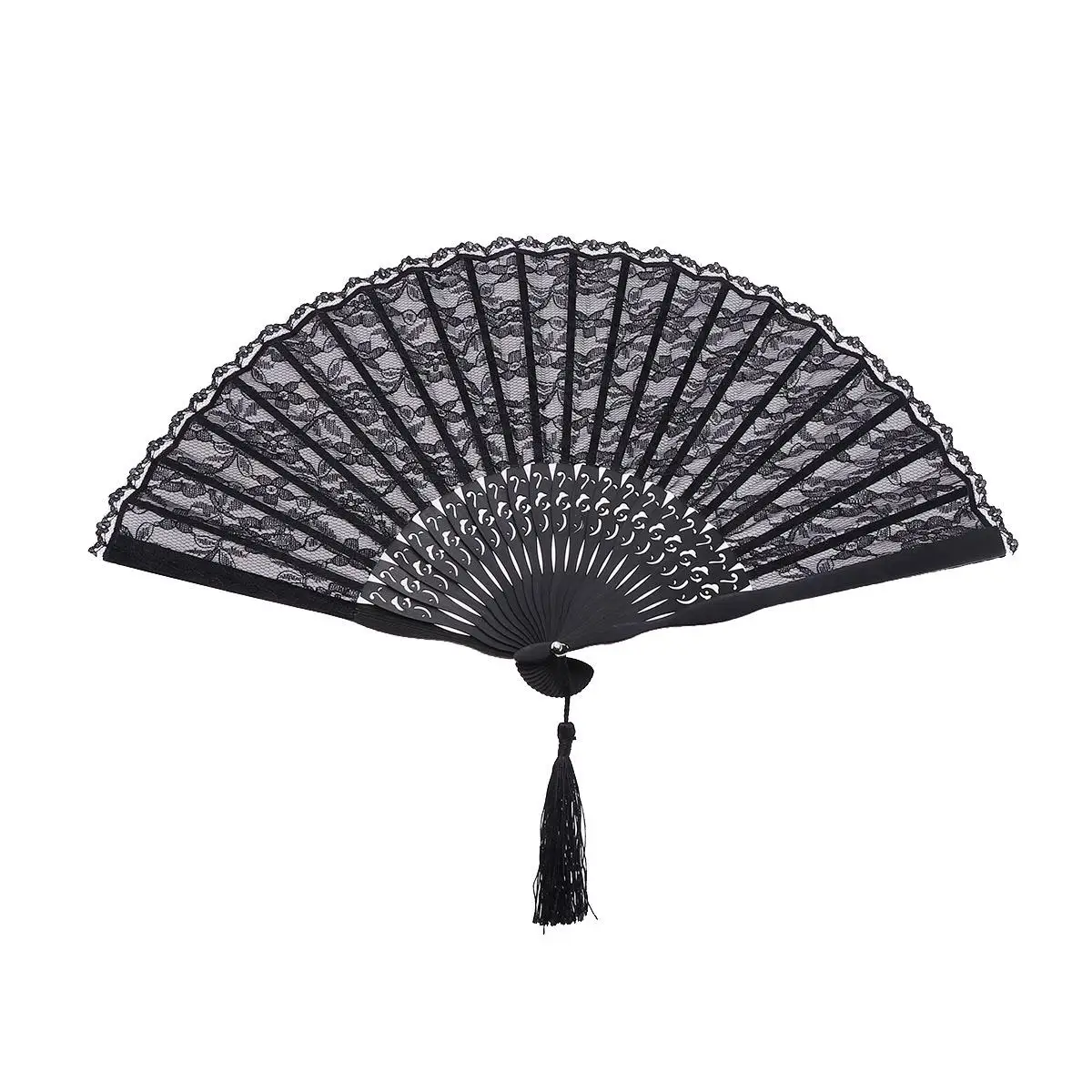 Lace Fan Black Handheld Party Fans Style Folding for Women Cotton Bamboo Universal Miss
Lace Fan Black Handheld Party Fans Style Folding for Women Cotton Bamboo Universal Miss