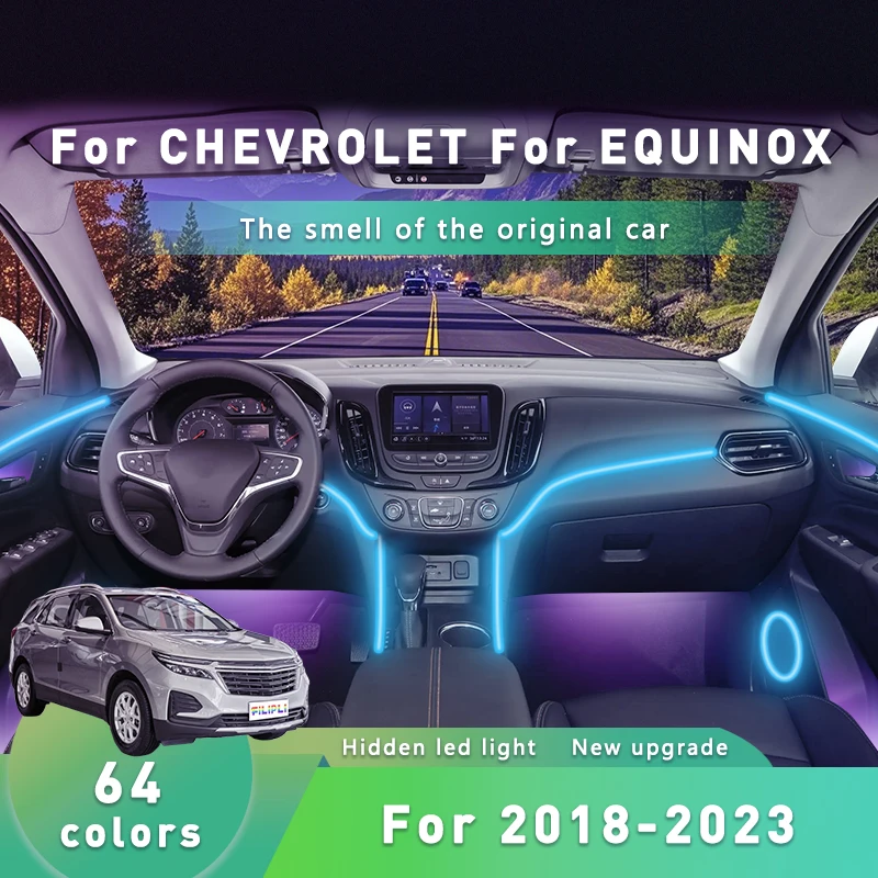 FILIPLI For 2020 For The CHEVROLET EQUINOX APP Controlled Car Interior Light 64 Color RGB Car Ambient LED Strip Easy To Install
FILIPLI For 2020 For The CHEVROLET EQUINOX APP Controlled Car Interior Light 64 Color RGB Car Ambient LED Strip Easy To Install