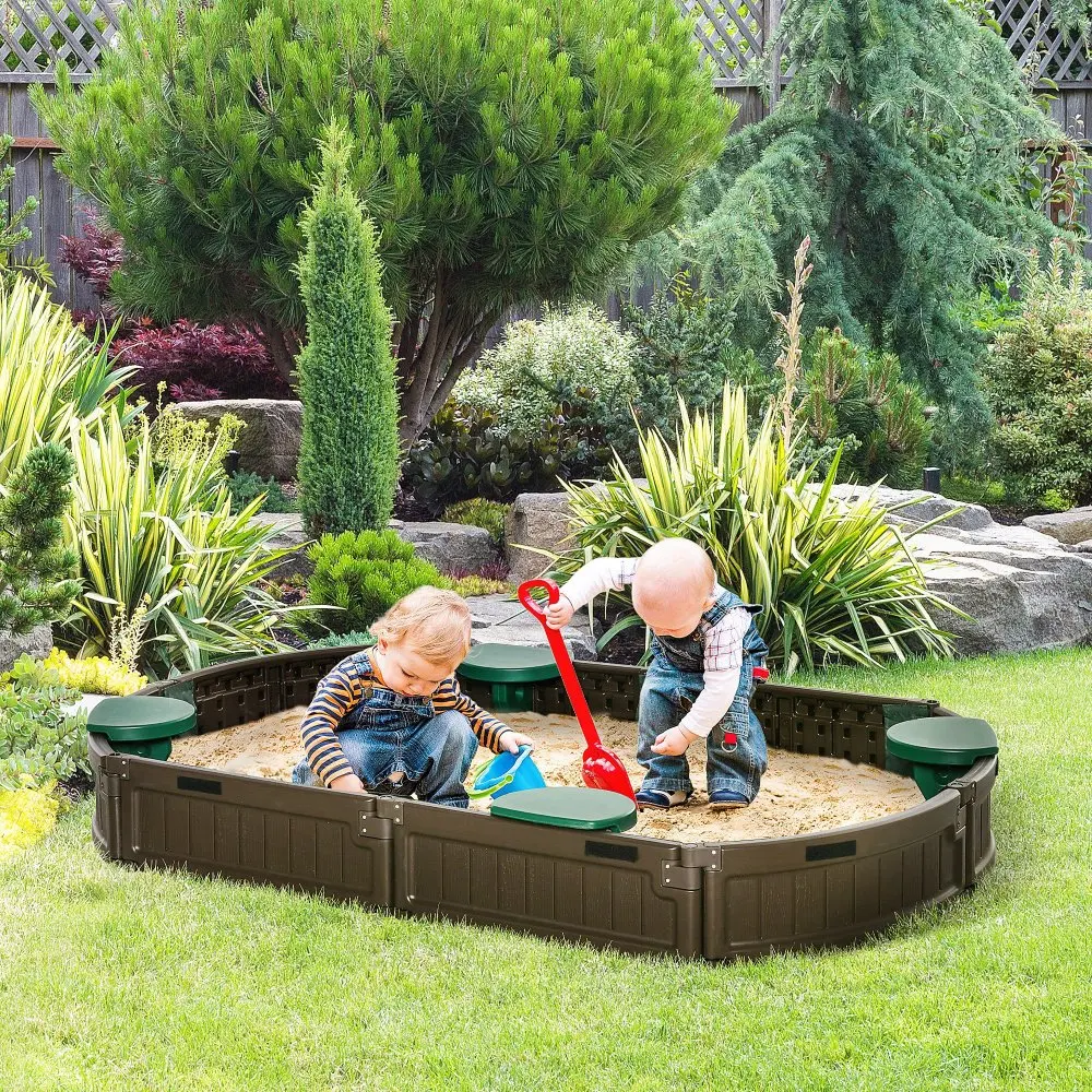 Outsunny Kids уличная песочница с чехлом садовая кровать простая сборка детская овальная для заднего двора и двора легко чистится коричневая
Outsunny Kids уличная песочница с чехлом садовая кровать простая сборка детская овальная для заднего двора и двора легко чистится коричневая