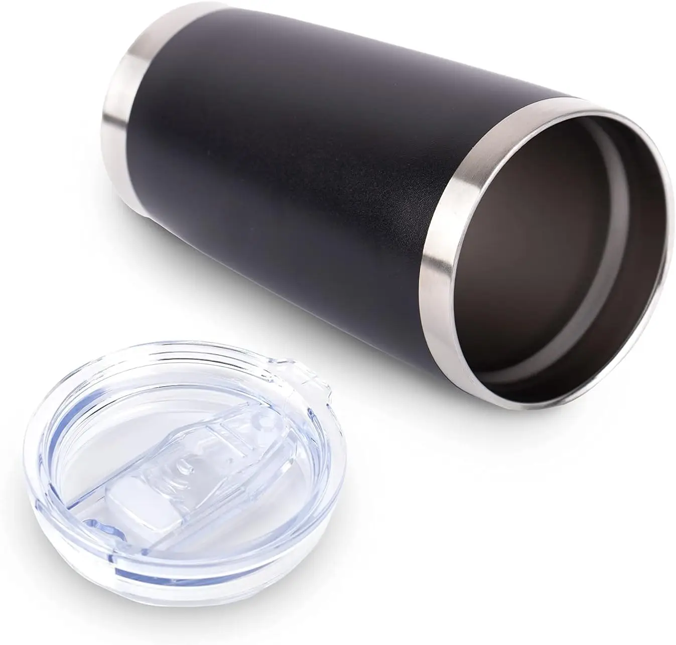 Vacuum Insulated Double Wall Coffee Travel Tumbler Powder Coated Mug Thermal Cup with Splash Proof Sliding Lid 20 oz
Vacuum Insulated Double Wall Coffee Travel Tumbler Powder Coated Mug Thermal Cup with Splash Proof Sliding Lid 20 oz