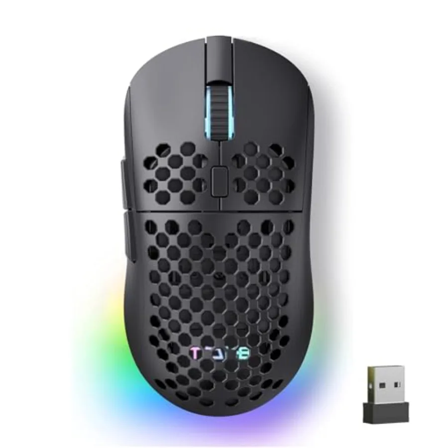 TMKB Falcon M1 Wireless Gaming Mouse 24000DPI Optical Sensor 180Hrs Battery Lightweight 6 Programmable Buttons RGB Strip 2.4G B
TMKB Falcon M1 Wireless Gaming Mouse 24000DPI Optical Sensor 180Hrs Battery Lightweight 6 Programmable Buttons RGB Strip 2.4G B
