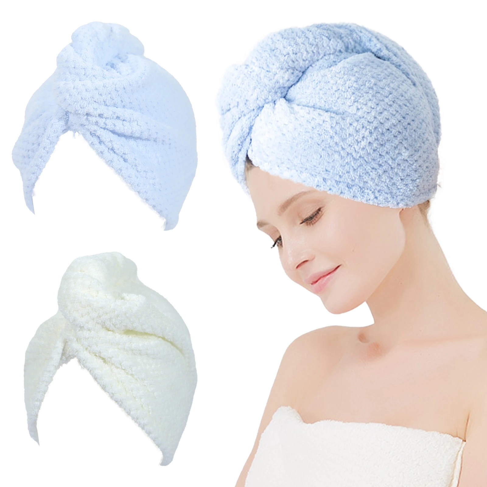 Microfiber Hair Towel Fast Drying Turban Hair Towels Wrap For Long Curly Thick Hair, Dry Hair Cap Bathroom Essential Accessories
Microfiber Hair Towel Fast Drying Turban Hair Towels Wrap For Long Curly Thick Hair, Dry Hair Cap Bathroom Essential Accessories