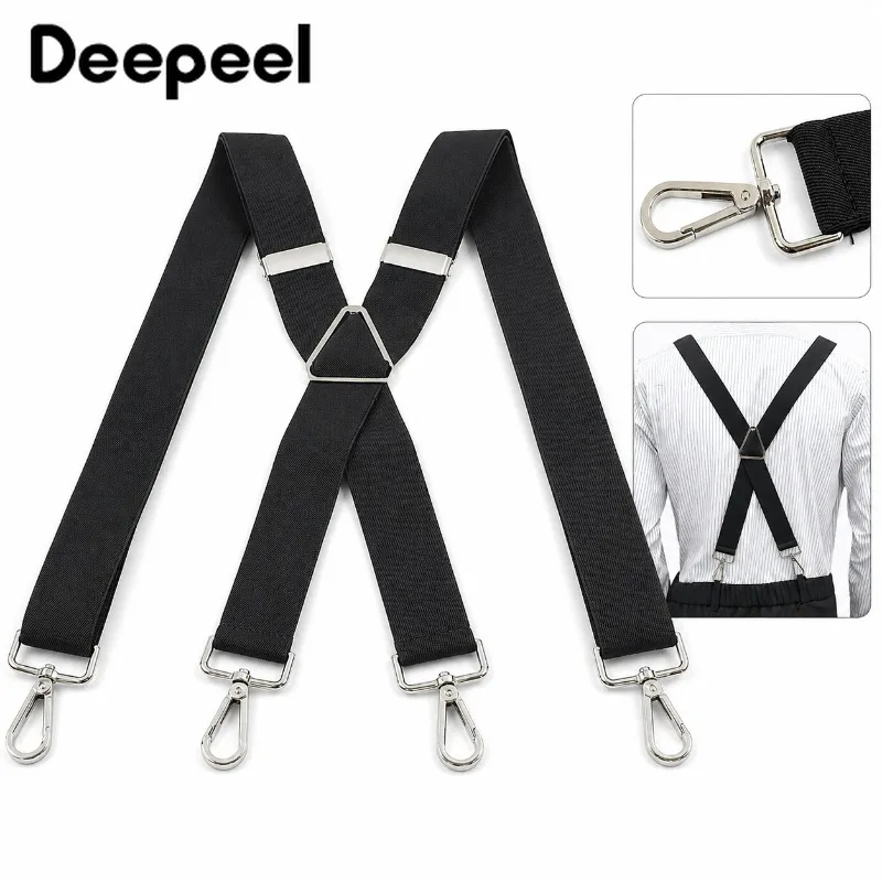 1Pc 3.5x120cm Men's Suspenders Adjustable Elastic Braces with Metal 4 Clips Snap Hooks for Pants Trouser Outfit Accessories
1Pc 3.5x120cm Men's Suspenders Adjustable Elastic Braces with Metal 4 Clips Snap Hooks for Pants Trouser Outfit Accessories