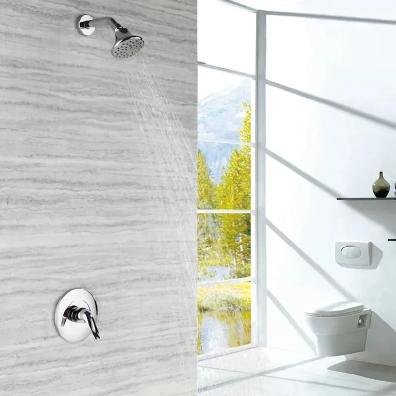 Chrome Shower Faucet ABS Shower Head Shower Faucet Hot and Cold Mixer bathroom Concealed Set
Chrome Shower Faucet ABS Shower Head Shower Faucet Hot and Cold Mixer bathroom Concealed Set