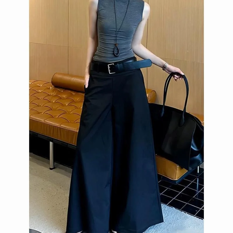 Elegant Black Casual Pants Women Spring Autumn Korean Style New High Waist Slim Fit Loose Versatile Wide Leg Trousers
Elegant Black Casual Pants Women Spring Autumn Korean Style New High Waist Slim Fit Loose Versatile Wide Leg Trousers