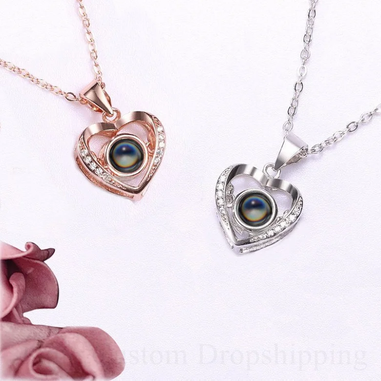 Custom Projection Necklace Dropshipping New Pendant Personalized Photos Romantic Love Memory Necklace Best Gift
Custom Projection Necklace Dropshipping New Pendant Personalized Photos Romantic Love Memory Necklace Best Gift