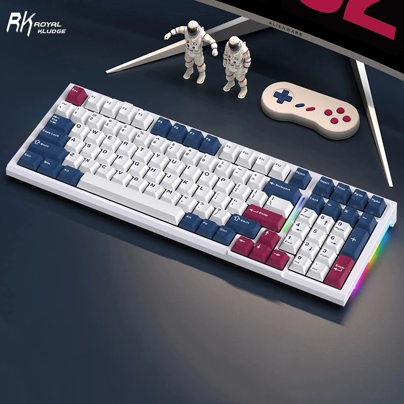Royal Kludge R98 Wireless Mechanical Keyboard Bluetooth Three Mode 99 Keys Hot Plug Soft Elastic YanYu Steel Switch Keyboard
Royal Kludge R98 Wireless Mechanical Keyboard Bluetooth Three Mode 99 Keys Hot Plug Soft Elastic YanYu Steel Switch Keyboard