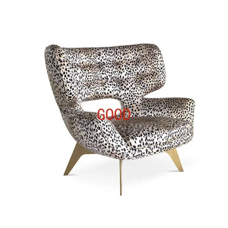 Fabric Couch Single Modern Villa Leopard Print Leisure Chair
Fabric Couch Single Modern Villa Leopard Print Leisure Chair