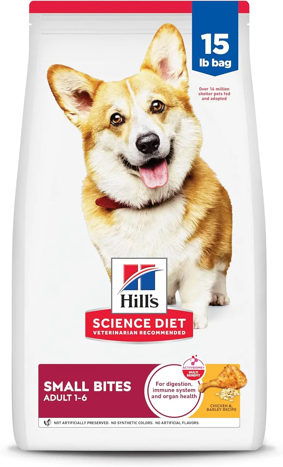 Сухой корм для собак Science Diet Adult 1-6 Small Bites, курица и ячмень, 15 фунтов. Сумка
Сухой корм для собак Science Diet Adult 1-6 Small Bites, курица и ячмень, 15 фунтов. Сумка