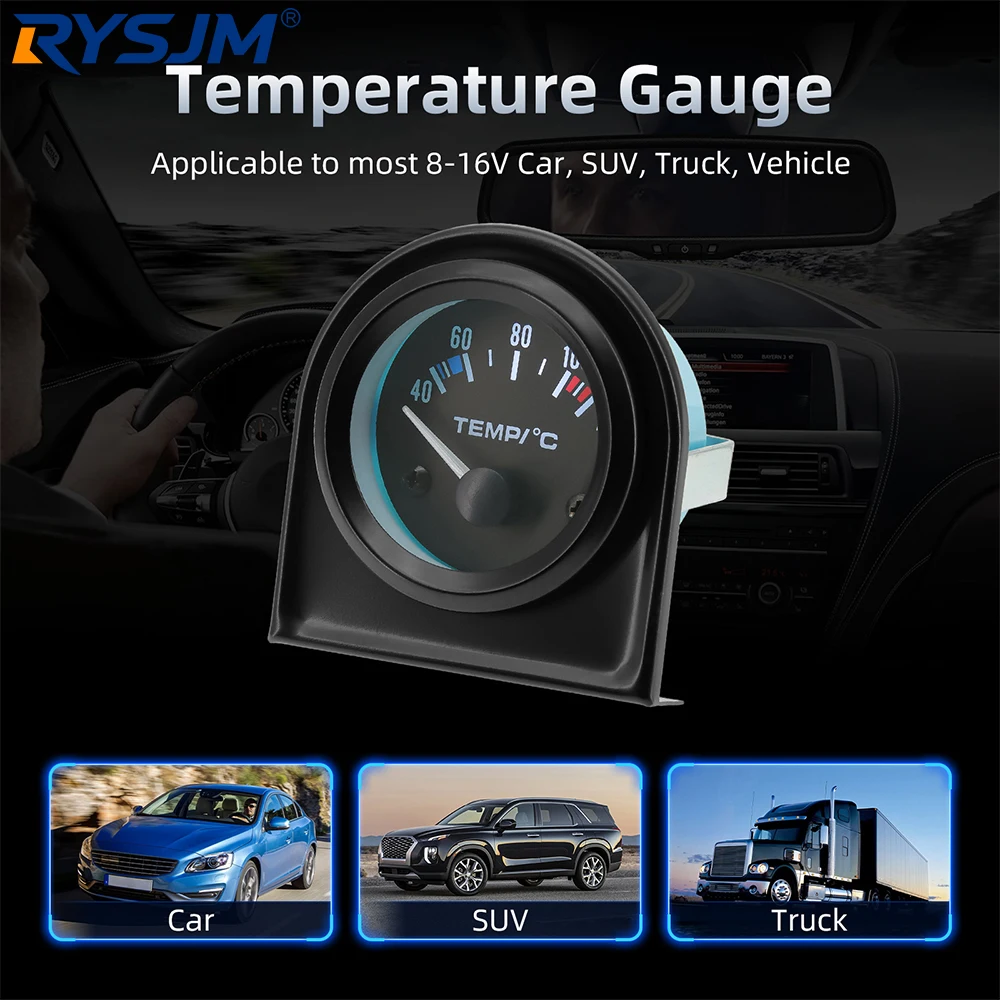 2" 52mm Water Temperature Gauge 40-120℃ Water Temp Sensor Joint Pipe Sensor 26/28/32/34/36/38/40mm Hose Adapter For 12V Car
2" 52mm Water Temperature Gauge 40-120℃ Water Temp Sensor Joint Pipe Sensor 26/28/32/34/36/38/40mm Hose Adapter For 12V Car
