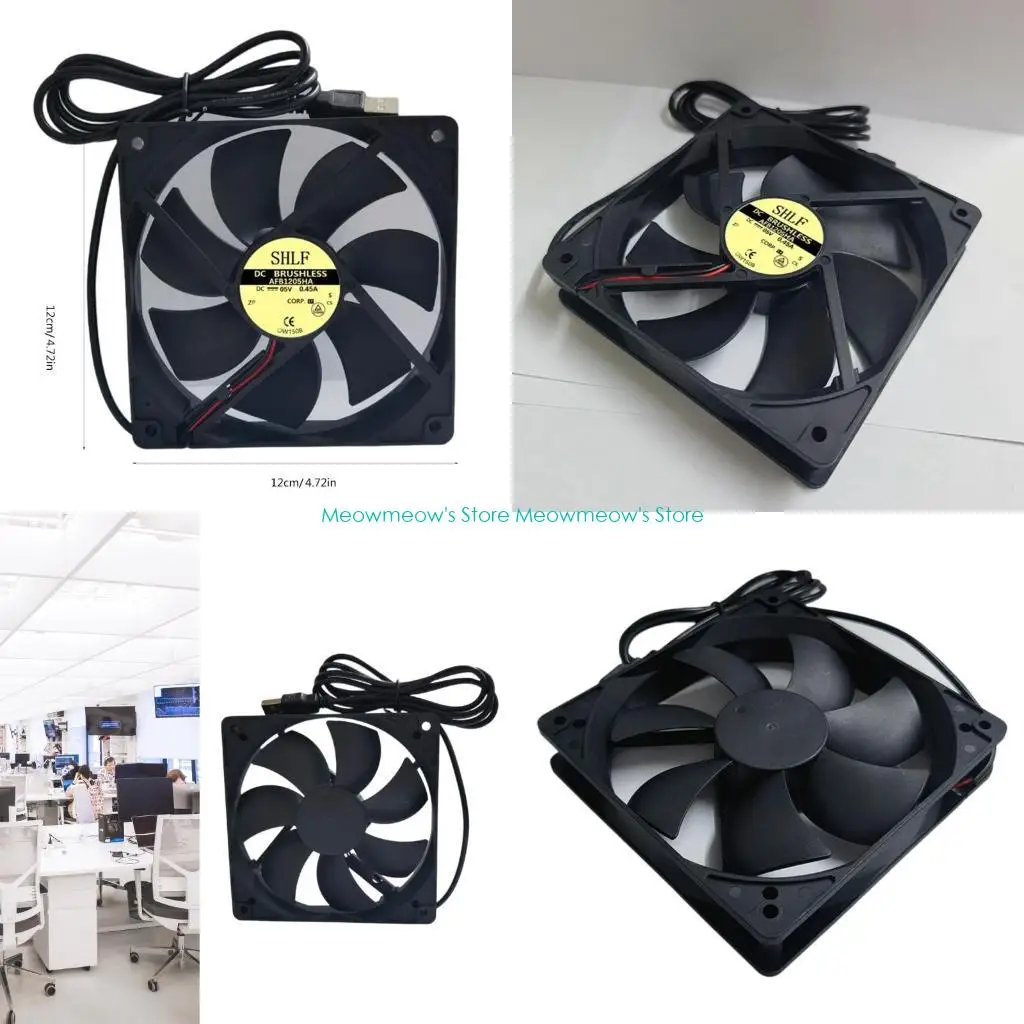 W91A USB Cooling Fan for PC Cases Highly Speed and Quiet USB5V Brushless Motor Fan
W91A USB Cooling Fan for PC Cases Highly Speed and Quiet USB5V Brushless Motor Fan