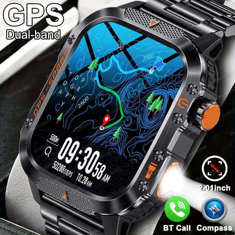 Новинка 2025 года, военные GPS-спортивные умные часы на открытом воздухе, встроенные двухдиапазонные GNSS, 10 АТМ, водонепроницаемые, компас, альтиметр, умные часы для плавания
Новинка 2025 года, военные GPS-спортивные умные часы на открытом воздухе, встроенные двухдиапазонные GNSS, 10 АТМ, водонепроницаемые, компас, альтиметр, умные часы для плавания