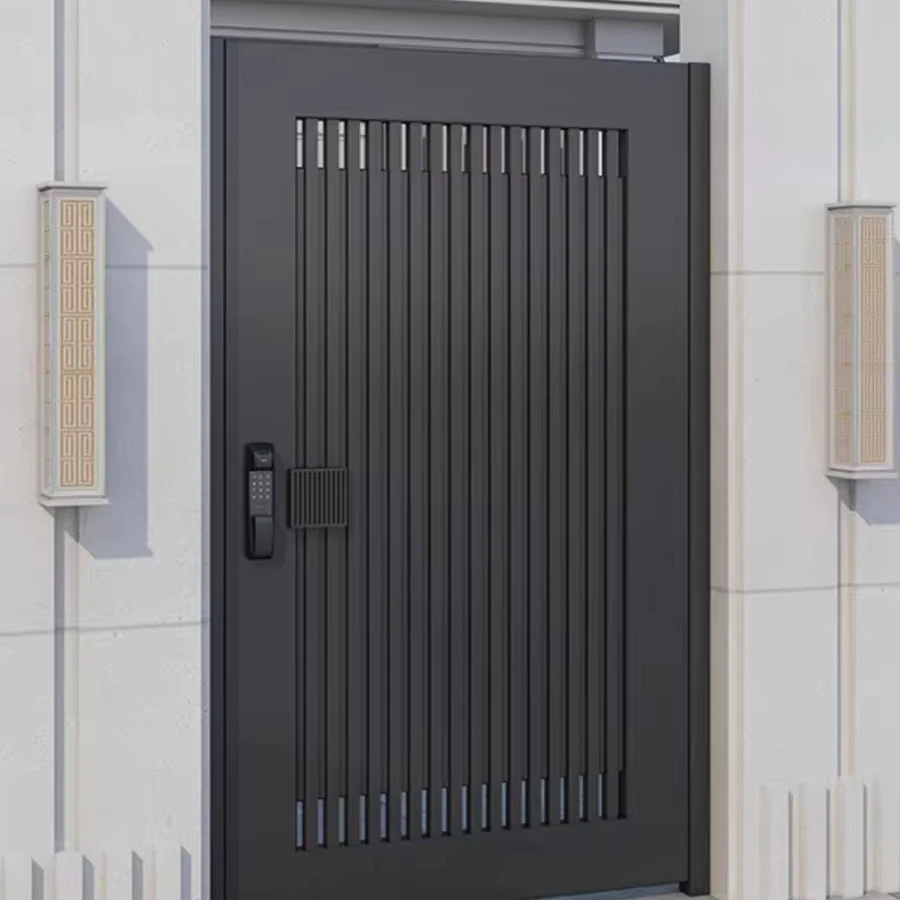Modern Residential Entry Pivot Security Doors High Quality Aluminium Exterior Entrance Main Gate for House Automatic for Hotels
Modern Residential Entry Pivot Security Doors High Quality Aluminium Exterior Entrance Main Gate for House Automatic for Hotels
