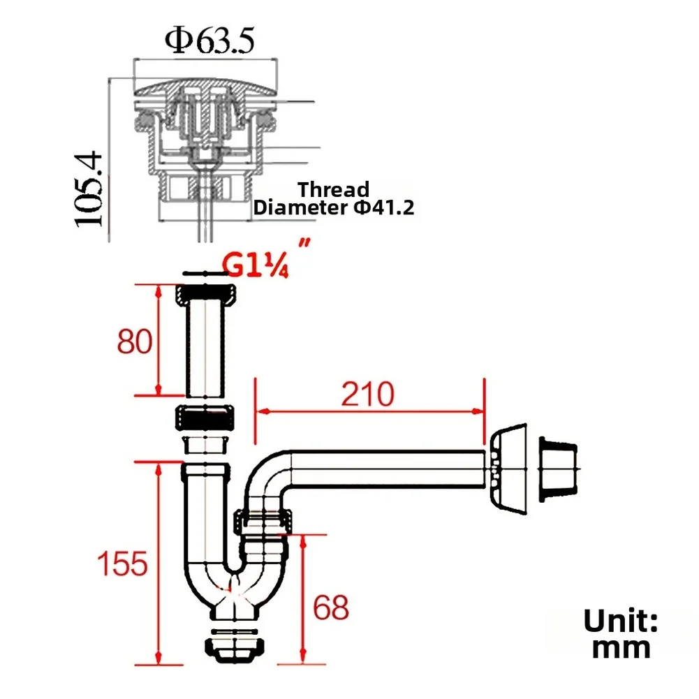 Stainless Steel Basin Drain Set With Push Up Design Anti Scent Wall Mounted Tube Basin Installation For Bathroom Kitchen Access
Stainless Steel Basin Drain Set With Push Up Design Anti Scent Wall Mounted Tube Basin Installation For Bathroom Kitchen Access