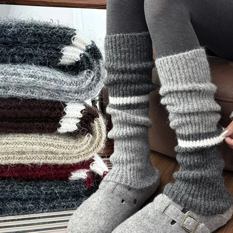 Winter Warm Knitted Leg Warmers New Solid Colors Thickened Middle Tube Socks Fashion Harajuku Cashmere Hosiery Women Stockings
Winter Warm Knitted Leg Warmers New Solid Colors Thickened Middle Tube Socks Fashion Harajuku Cashmere Hosiery Women Stockings