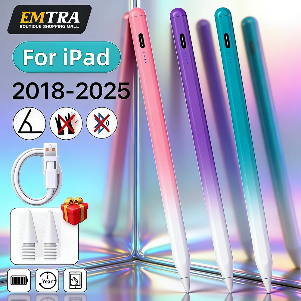Стилус 2025 для Apple Pencil Palm Rejection Power Display Аксессуары для iPad, совместимые с Pro 11 12,9 Air Mini Stylus Pen
Стилус 2025 для Apple Pencil Palm Rejection Power Display Аксессуары для iPad, совместимые с Pro 11 12,9 Air Mini Stylus Pen