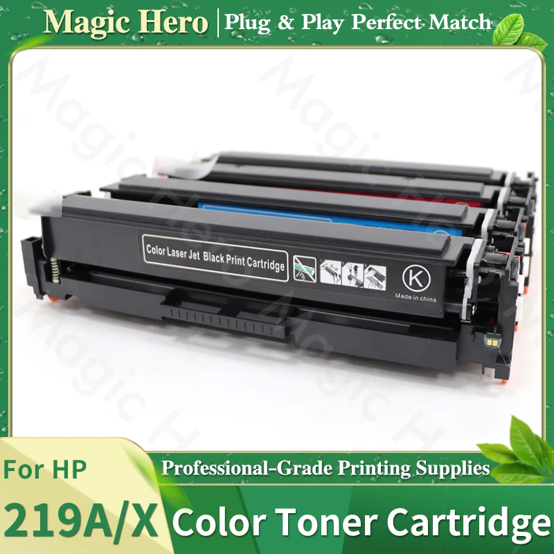 219A 219X Compatible Toner Cartridge For HP Color LaserJet Pro 3202dw 3202dn MFP 3302fdw 3302fdn 3302sdw MFP 3303fdw Printers
219A 219X Compatible Toner Cartridge For HP Color LaserJet Pro 3202dw 3202dn MFP 3302fdw 3302fdn 3302sdw MFP 3303fdw Printers