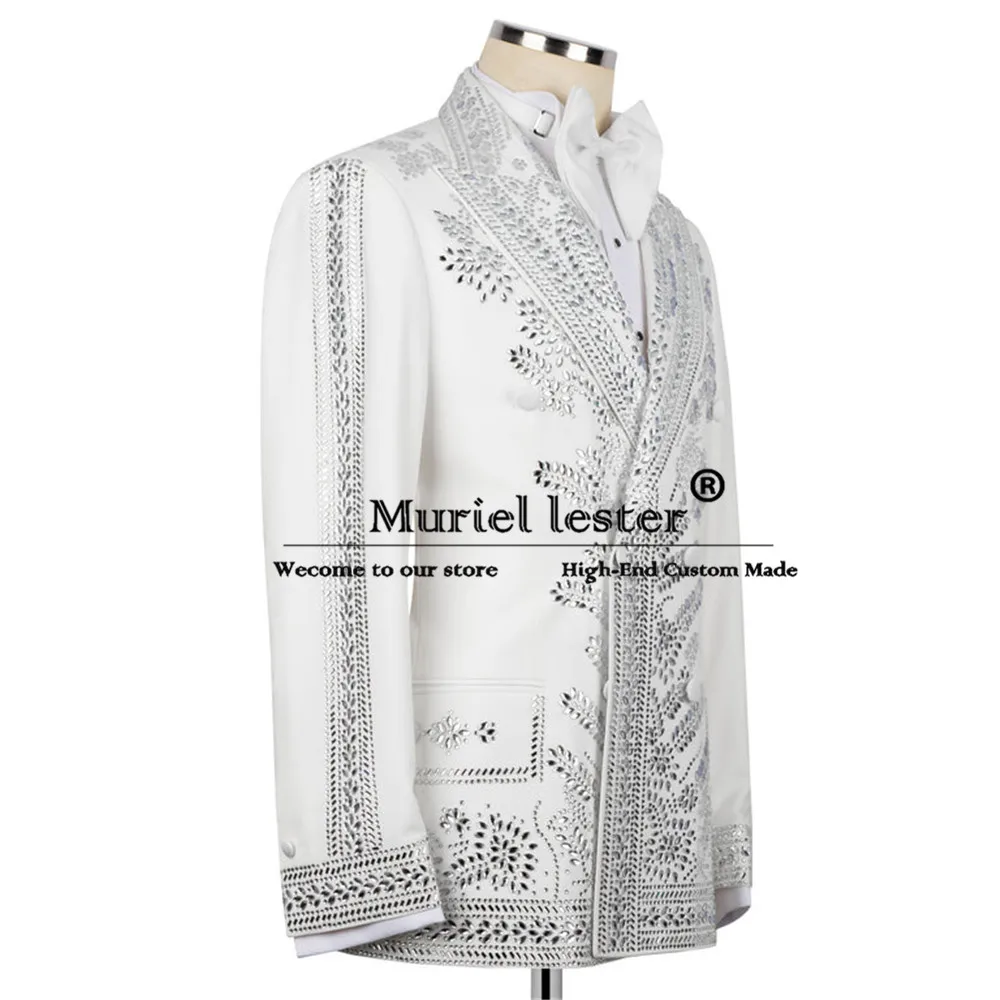 Exquisite Man Reception Suit Double Breasted Prom Blazer Customized 2-Piece Wedding Groom Tuxedo trajes elegante para hombres
Exquisite Man Reception Suit Double Breasted Prom Blazer Customized 2-Piece Wedding Groom Tuxedo trajes elegante para hombres