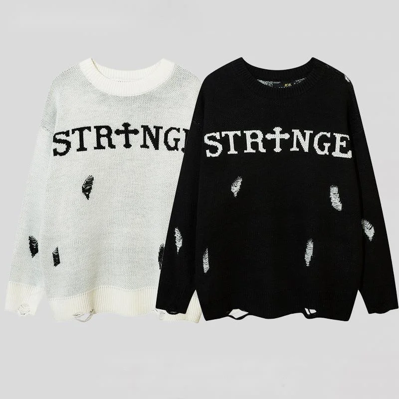 American China Chic Dark Cross Perforated Sweaters for Men and Women in Autumn and Winter Lazy Style Couples Loose Crew Neck
American China Chic Dark Cross Perforated Sweaters for Men and Women in Autumn and Winter Lazy Style Couples Loose Crew Neck