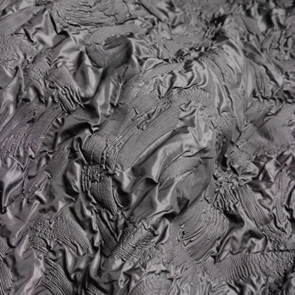 Черная плиссированная ткань, приятная для кожи, удобная для платья, сценические костюмы, пузырь, креативная одежда, тканевый материал
Черная плиссированная ткань, приятная для кожи, удобная для платья, сценические костюмы, пузырь, креативная одежда, тканевый материал