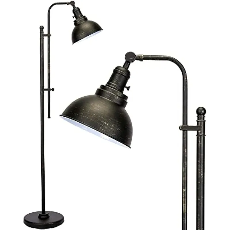 Floor Lamp for Living Room, 65'' Tall Industrial Floor Lamp, Adjustable Height & Head Vintage Metal Standing
Floor Lamp for Living Room, 65'' Tall Industrial Floor Lamp, Adjustable Height & Head Vintage Metal Standing
