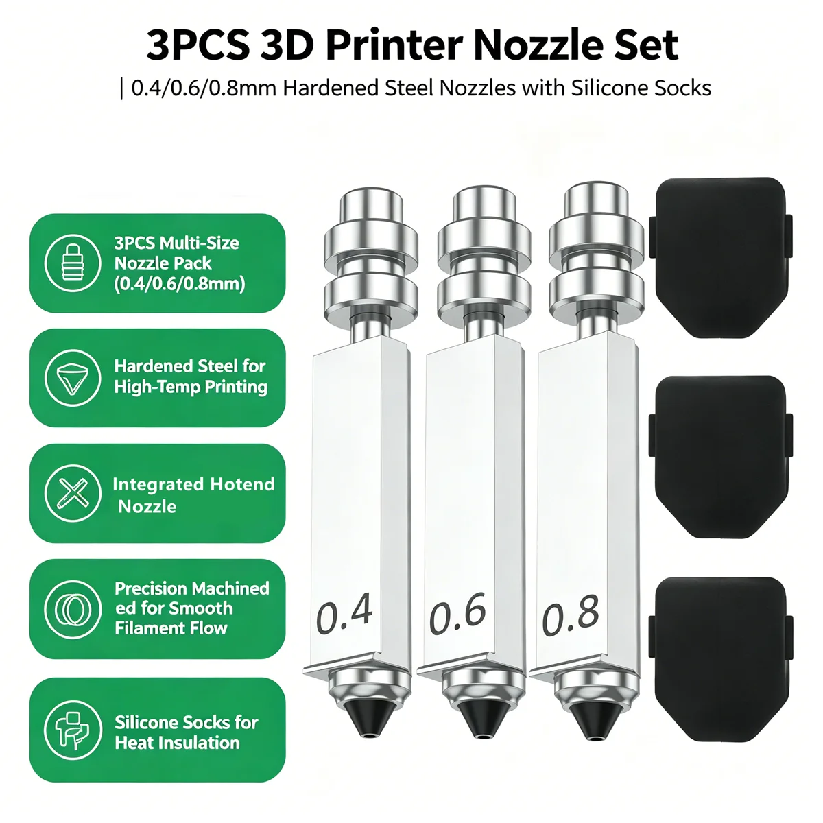 Upgrade Anycubic Kobra X Hotend Bimetallic Nozzle High TemperatureFor Anycubic Kobra X 0.4/0.6/0.8mm 3D Printers Accessories
Upgrade Anycubic Kobra X Hotend Bimetallic Nozzle High TemperatureFor Anycubic Kobra X 0.4/0.6/0.8mm 3D Printers Accessories